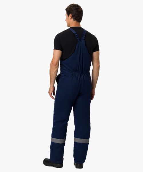 Костюм зимний Труженик-Ультра-2 (тк.Смесовая,210) п/к, т.синий/оранжевый