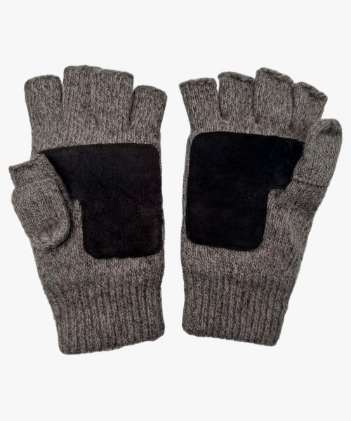 Перчатки-рукавицы утепленные ProfLineSpecialist (Полушерсть/спилок), серый