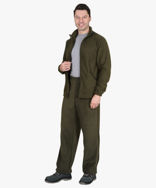 Куртка флисовая оливковая