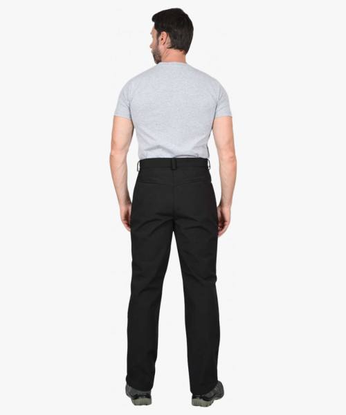 Брюки СИРИУС-АЗОВ черный софтшелл пл 350 г/кв.м