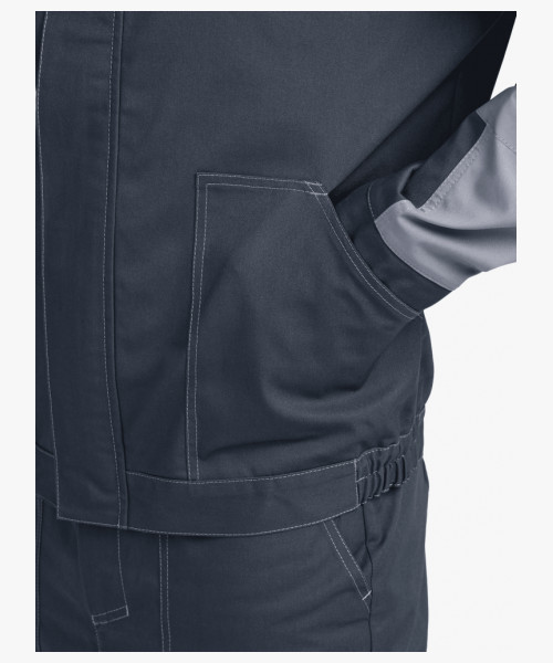 Костюм Бриготек-2 СОП (тк. Смесовая, 260) полукомбинезон, т.серый/св.серый