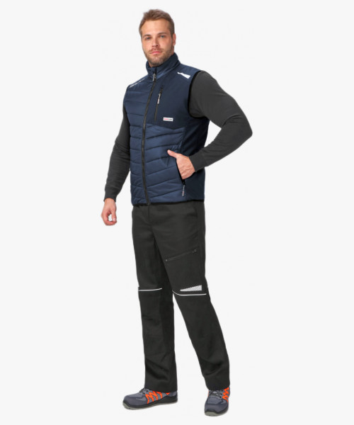 Жилет утепленный ProfLineLeader (тк.Нейлон/Софтшел), синий