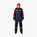 Костюм зимний женский Вектрон-2 СОП У. (тк.Смесовая,240) п/к, черный/красный/серый