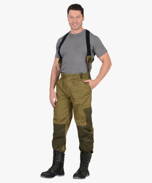 Костюм СИРИУС-ГОРКА куртка, брюки, помочи (полотно палаточное) хаки