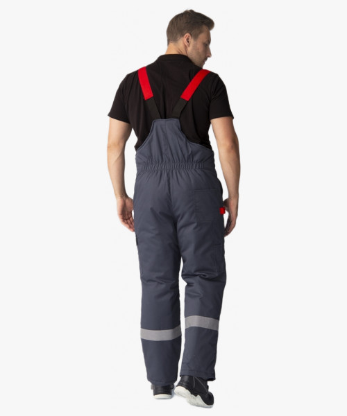 Костюм зимний Вектрон-2 СОП (тк.Смесовая,240) п/к, черный/красный/серый