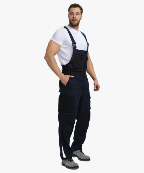 Полукомбинезон Милан CH (тк.Смесовая,260), т.синий/черный