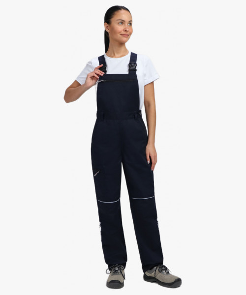 Костюм женский летний ProfLineSpecialist-2 (тк.Смесовая,240) полукомбинезон, т.синий/васильковый