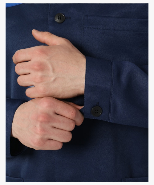 Халат Лигор (тк.Смесовая,210), т.синий/васильковый