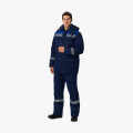 Костюм зимний Титан (тк.Смесовая,210) п/к, т.синий/васильковый