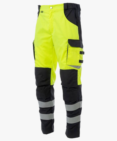 Брюки сигнальные Brodeks KS309, цвет жёлтый, чёрный