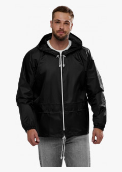 Куртка-дождевик Лидер (Таффета/Оксфорд, 240), черный