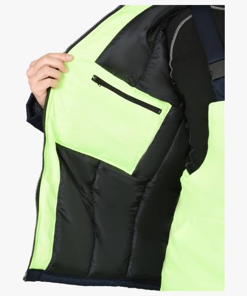 Костюм мужской СИРИУС-МАГИСТРАЛЬ-3 куртка, п/к, тк.Гретта, лимонный