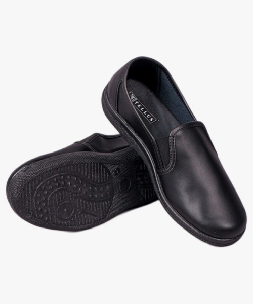 Туфли мужские нат.кожа ПВХ, черный