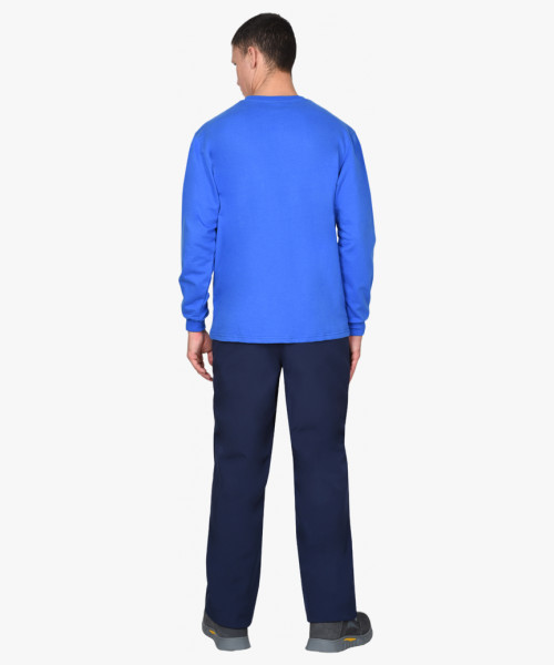 Толстовка васильковая (футер 240 г/м2) (х40)