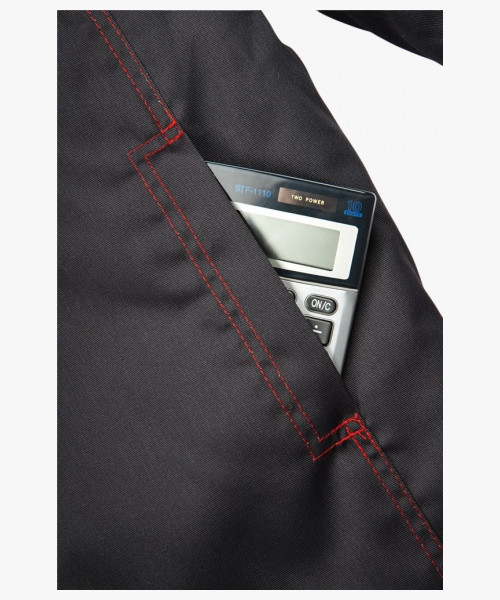 Куртка зимняя Фаворит (тк.Смесовая,240), т.серый/св.серый/красный