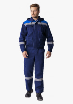 Костюм Титан-2 СОП IMP (тк.Смесовая,210) п/к, т.синий/васильковый