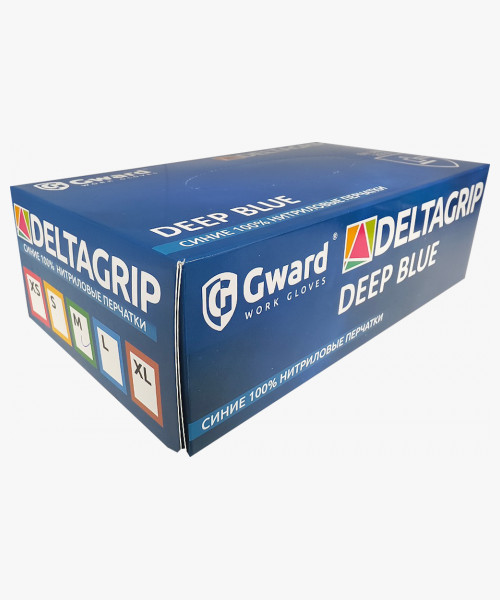 DELTAGRIP Deep Blue Перчатки нитриловые неопудренные синего цвета