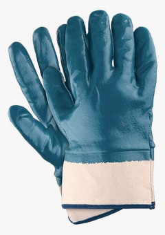 Перчатки нитриловые полный облив манжет крага