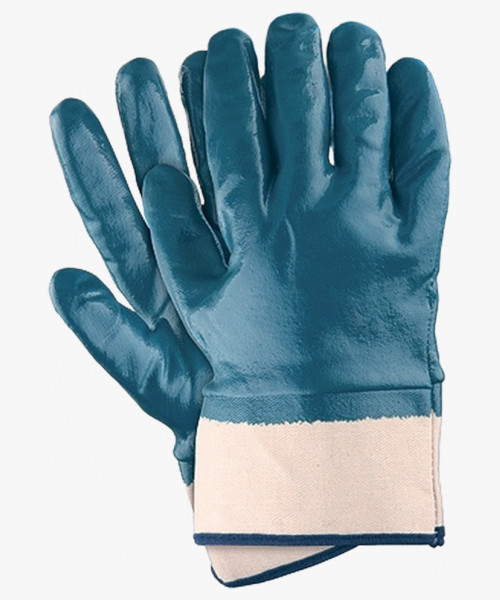 Перчатки нитриловые полный облив манжет крага