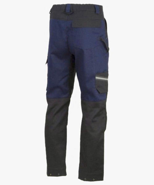 Брюки сварщика 1 класса Brodeks FS 38-01, цвет тёмно-синий, чёрный