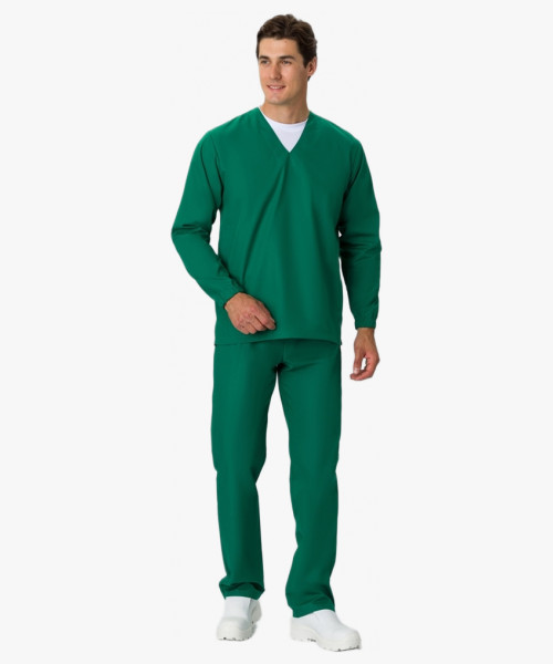 Костюм мужской ХАССП-База (тк.ТиСи,120), т.зеленый