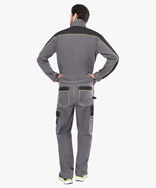 Костюм СИРИУС-АГАТ куртка, полукомбинезон, серый с черным