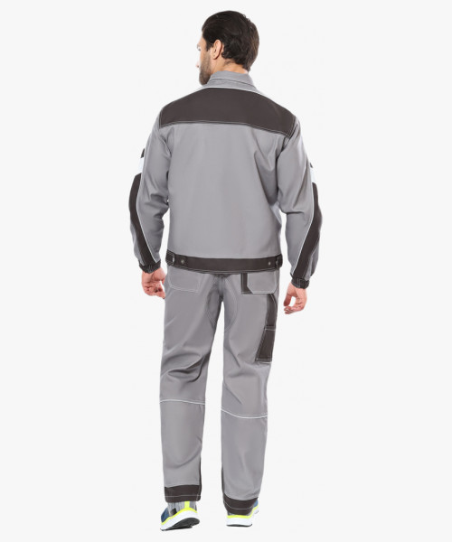 Куртка СИРИУС-ПЕКИН серый с черным пл. 280 г/кв.м