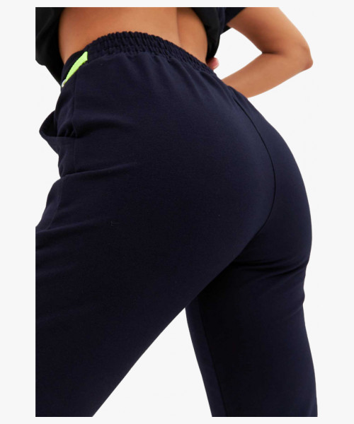 Костюм трикотажный Т-305 женский, блуза, брюки, тёмно-синий