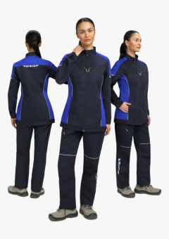 Куртка женская ProfLineSpecialist (тк.Смесовая,240), т.синий/васильковый
