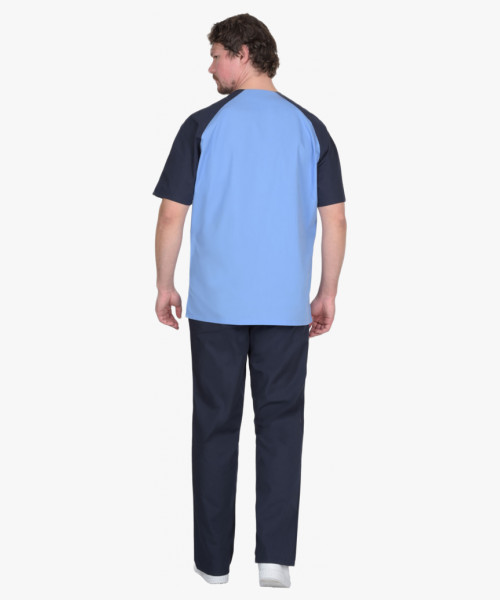 Костюм СИРИУС-ИНТЕРН мужской тёмно-синий с голубым