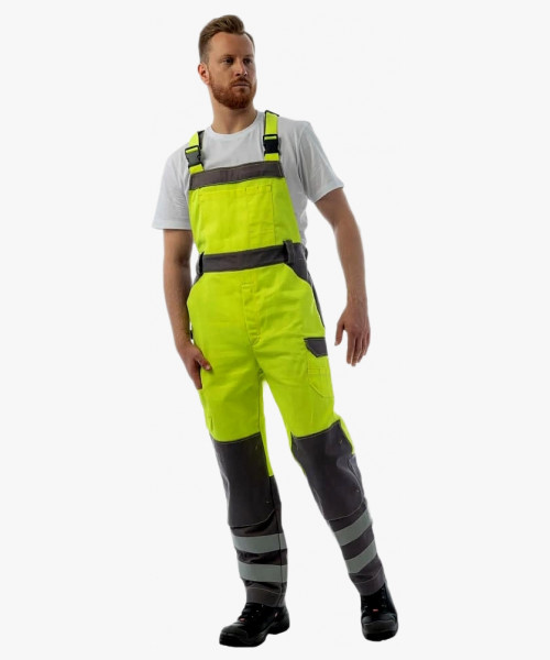 Полукомбинезон мультизащитный Brodeks MS48-61, цвет жёлтый, серый