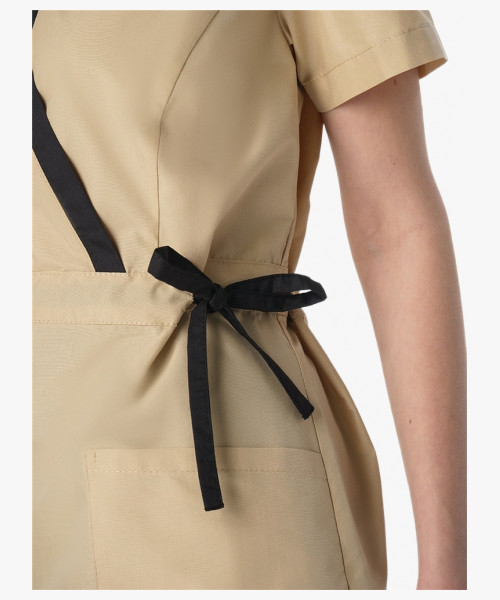 Костюм женский Симпл-001 (тк.Смесовая,120) MedLine, черный/бежевый