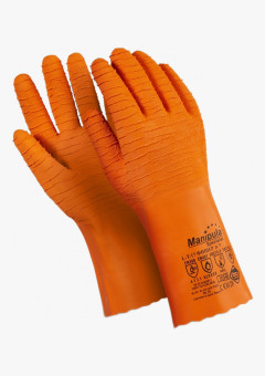 Перчатки Manipula Specialist® Фишер (интерлок+рельефный латекс 1,6мм), L-T-17/CG-948