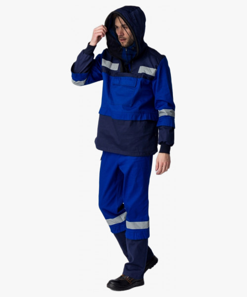 Костюм противоэнцефалитный-антигнус Импульс (тк.Саржа,220), т.синий/васильковый