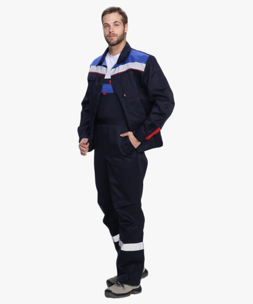 Костюм Флофт-2 СОП У. (тк.Смесовая,210) п/к, т.синий/васильковый/красный