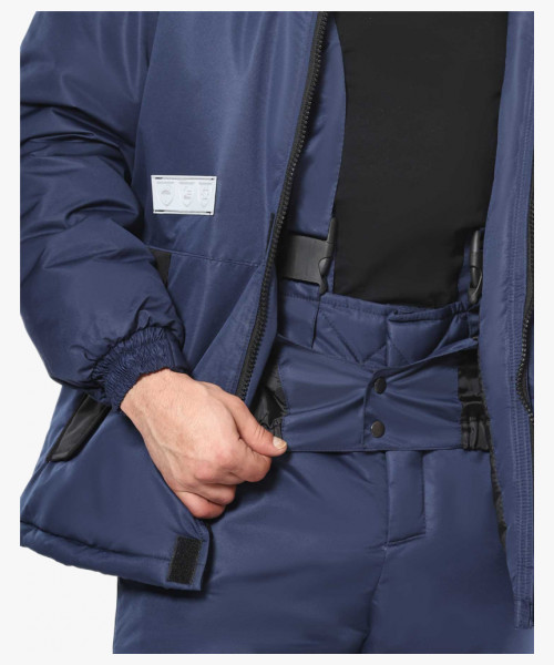 Костюм СИРИУС-КОМФОРТ зимний, куртка, брюки, синий с чёрным