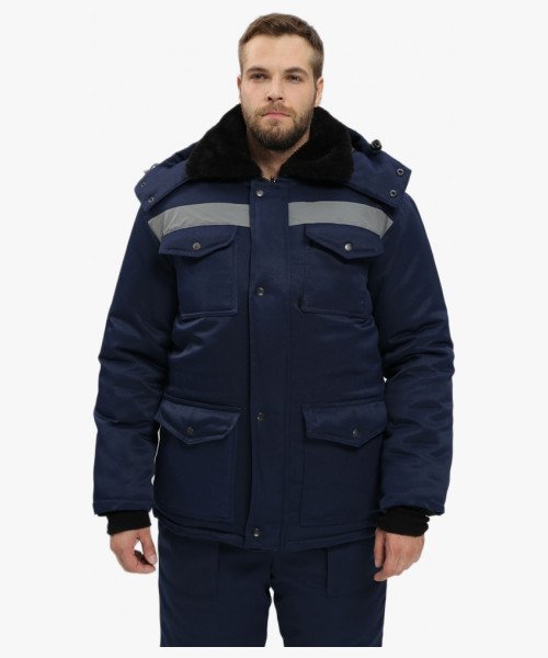 Костюм зимний Мастер-Ультра (тк.Смесовая,210) п/к, т.синий