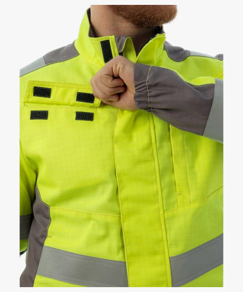 Куртка мультизащитная Brodeks MS28-61, цвет жёлтый, серый