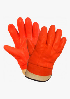 Перчатки МБС морозоустойчивые полный облив ПВХ манжет крага