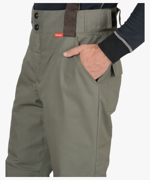 Костюм СИРИУС-КОБАЛЬТ куртка, брюки оливковый с темно-коричневым