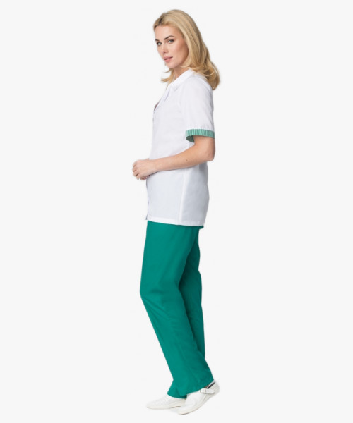 Костюм женский Надежда (тк.ТиСи), зеленый/белый