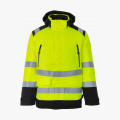Куртка-парка сигнальная зимняя Brodeks KW217, цвет жёлтый, чёрный