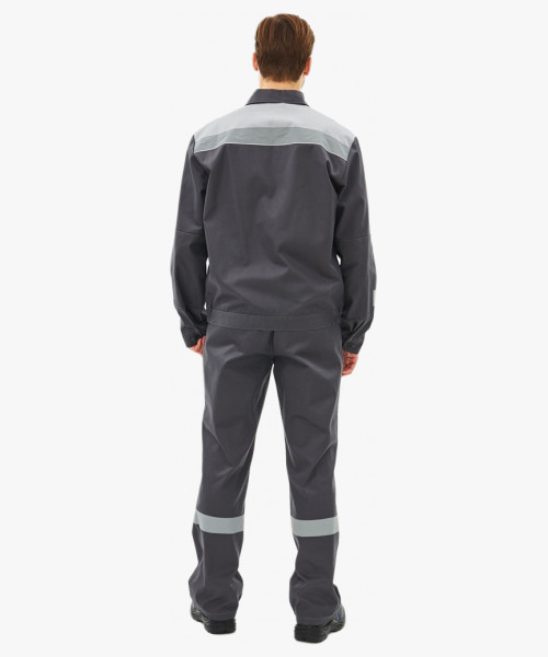 Костюм Липецк-2 СОП CH (тк.Смесовая,280) п/к, т.серый/св.серый