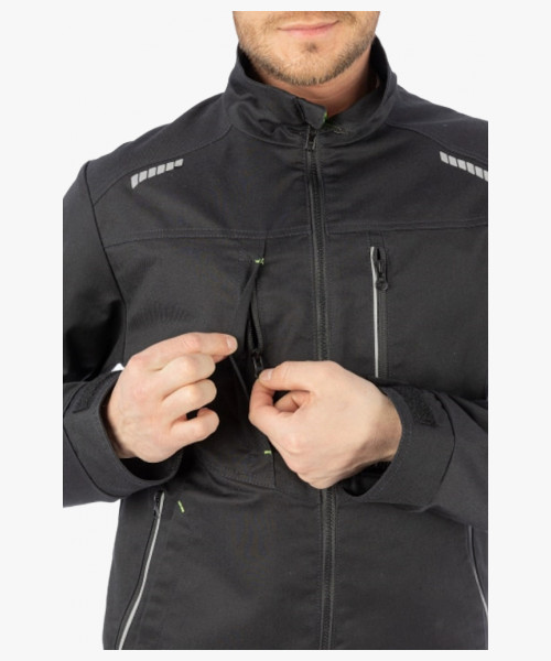 Куртка летняя мужская Brodeks KS209, цвет чёрный