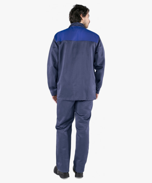 Костюм Стандарт (тк.Смесовая,210) брюки, т.синий/васильковый