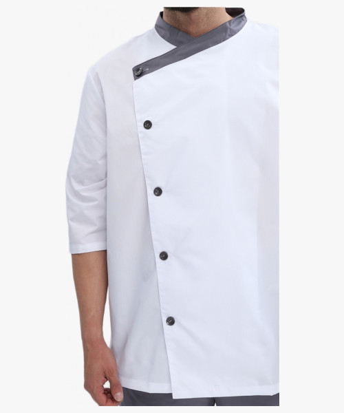 Костюм Канди (ткань ТиСи, 120), серый/белый