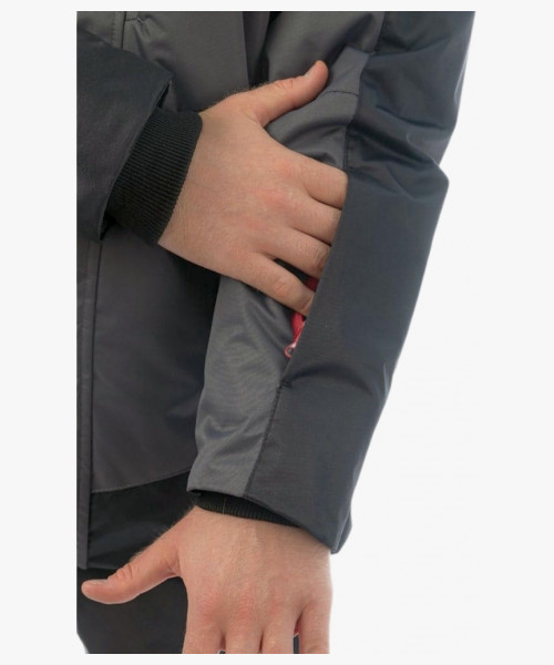 Куртка зимняя рабочая Brodeks KW 231, цвет серый, чёрный