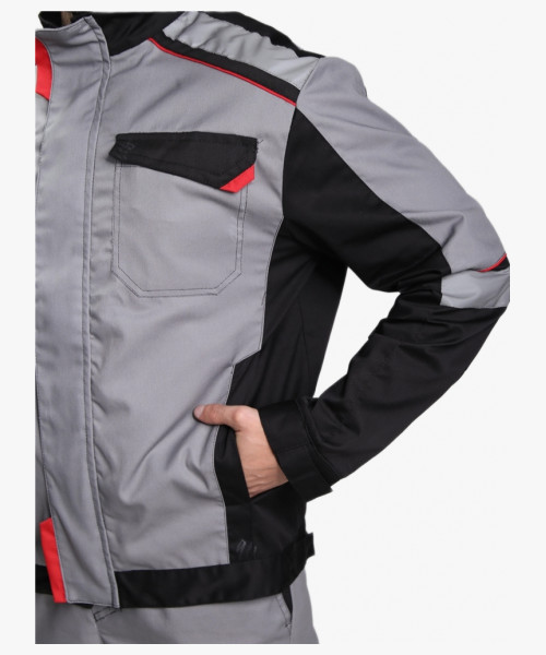 Костюм Сервис IMP (тк.Смесовая,240) п/к, серый/черный