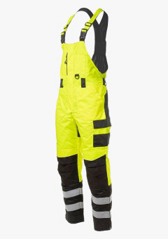 Полукомбинезон сигнальный зимний Brodeks KW 406, цвет жёлтый, чёрный