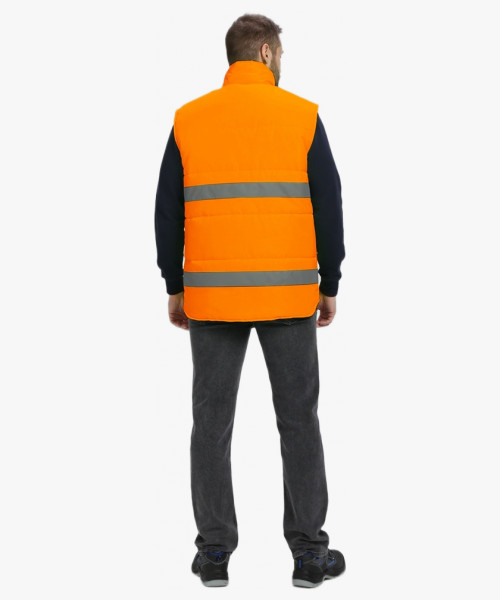 Жилет утепленный сигнальный Ярксион СОП (тк.OxLine,90), оранжевый